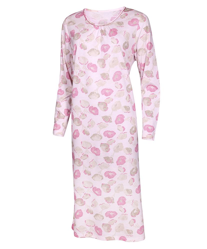 Dámská noční košile Líba D růžovo-béžový květ - doprava od 60 Kč + dárek zdarma