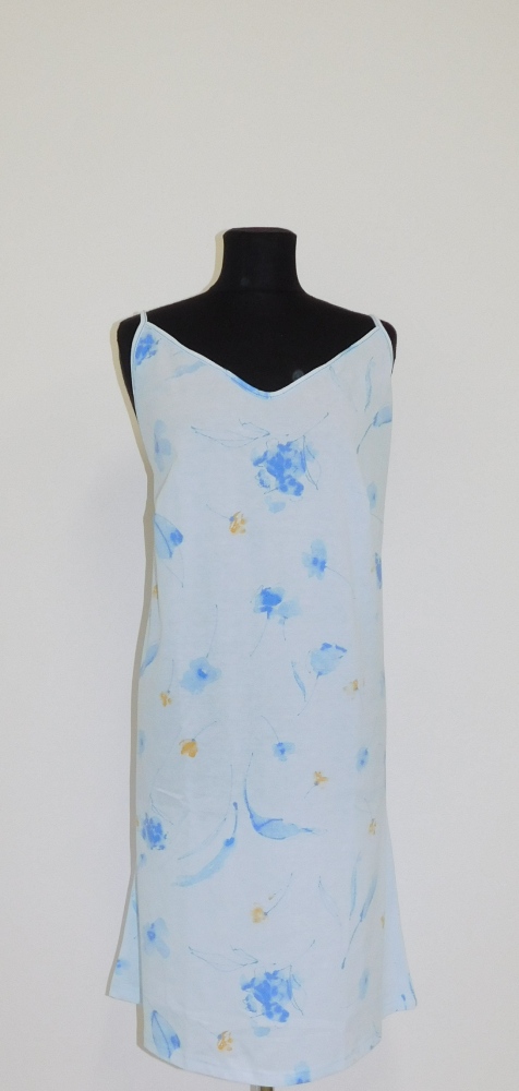 Dámská noční košile Juka modrožlutý květ - doprava od 60 Kč + dárek zdarma