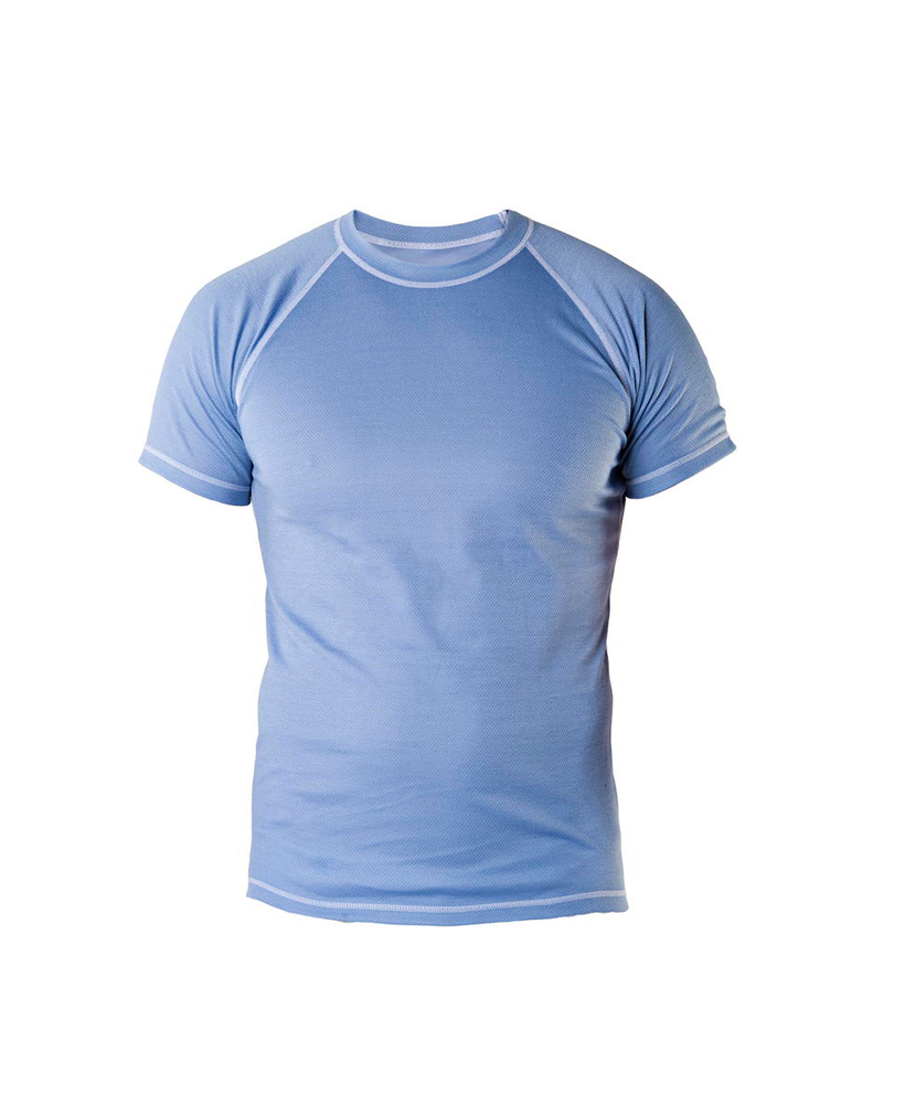Pánské tričko krátký rukáv Coolbest šedomodrá - doprava od 60 Kč + dárek zdarma