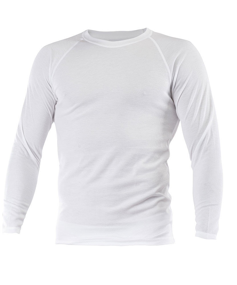 Pánské tričko dlouhý rukáv Coolbest bílá - doprava od 60 Kč + dárek zdarma