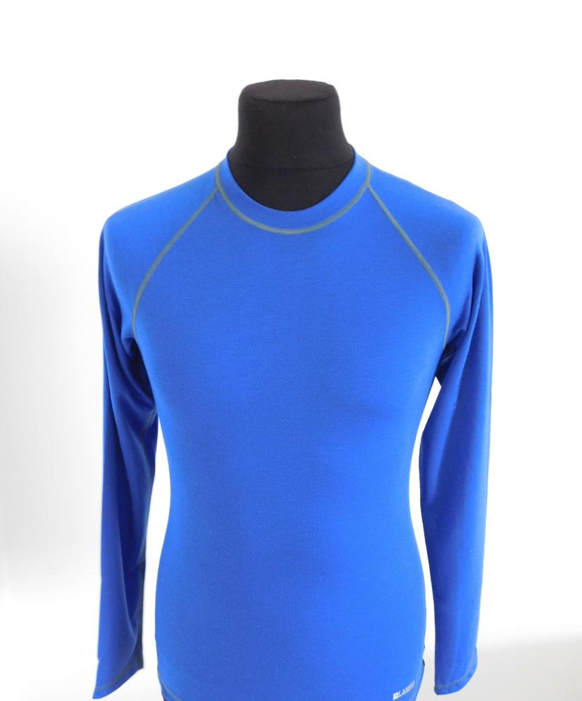 Pánské tričko dlouhý rukáv Coolbest středně modrá - doprava od 60 Kč + dárek zdarma